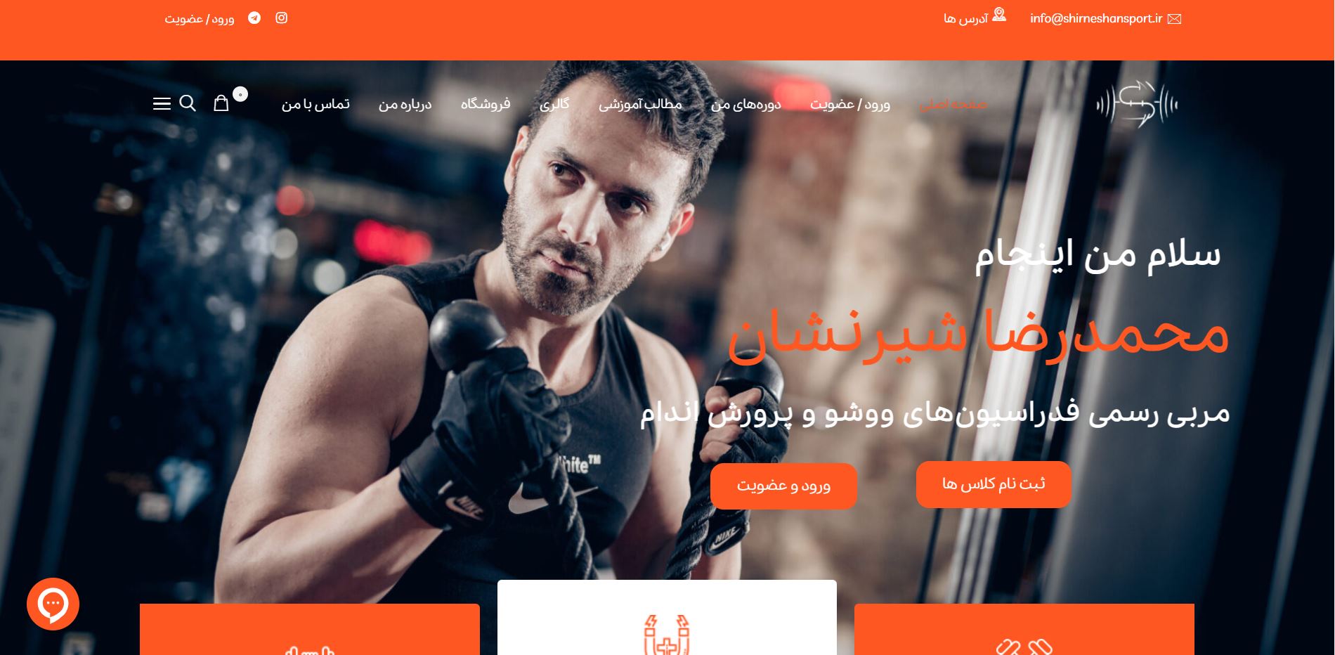 طراحی سایت ورزشی شیرنشان — تصویر ۳