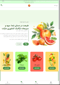 طراحی سایت کشاورزی مارکت — تصویر ۲