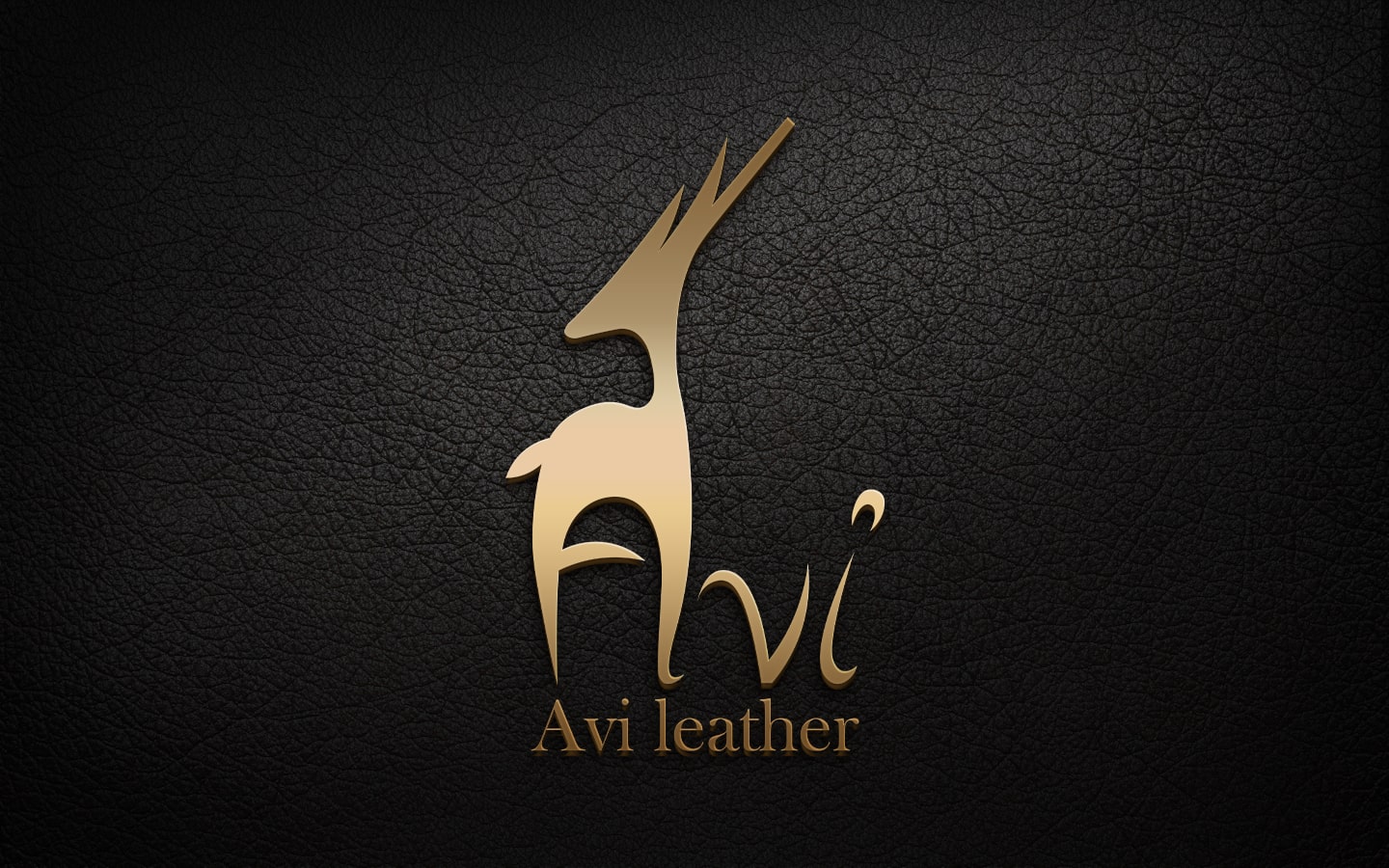 طراحی لوگو برند چرم Avi